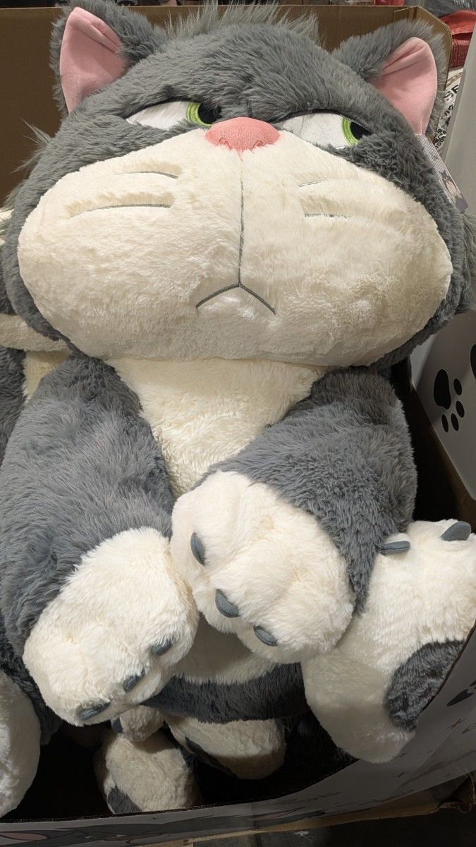 コストコ ディズニー シンデレラ ルシファー 約80cm 巨大ぬいぐるみ