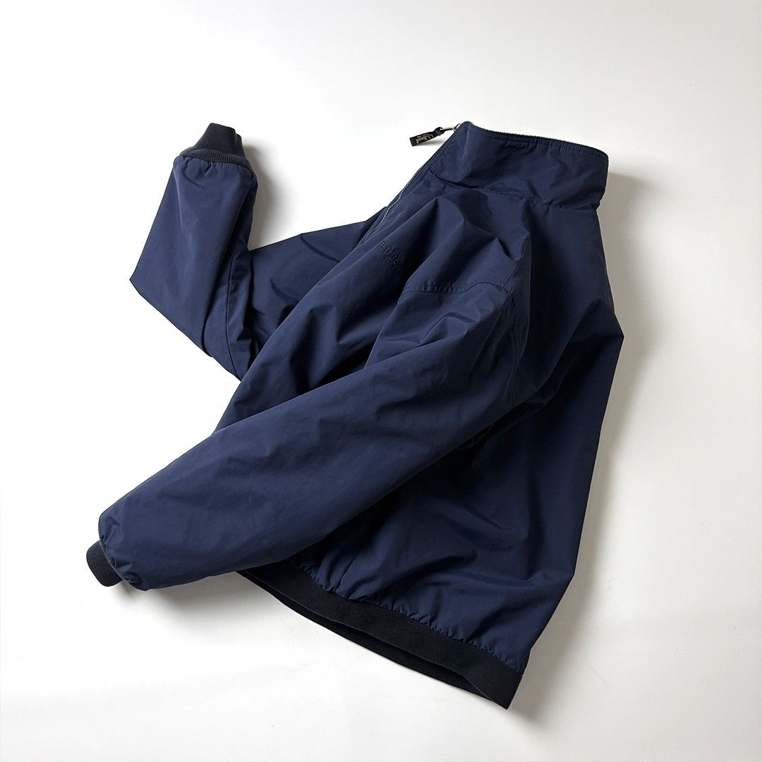 L L Bean ウォームアップジャケット フリース L ネイビー シンサレート