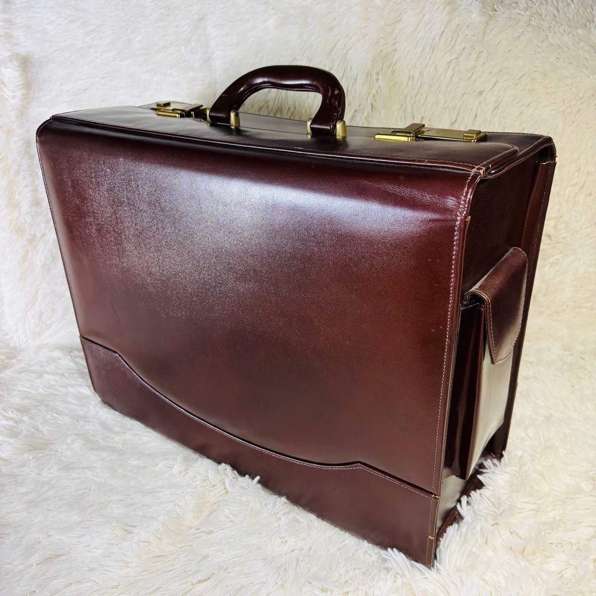 パイロットバッグ ダレスバッグ ビジネスバッグ ドクター ワインレッド
