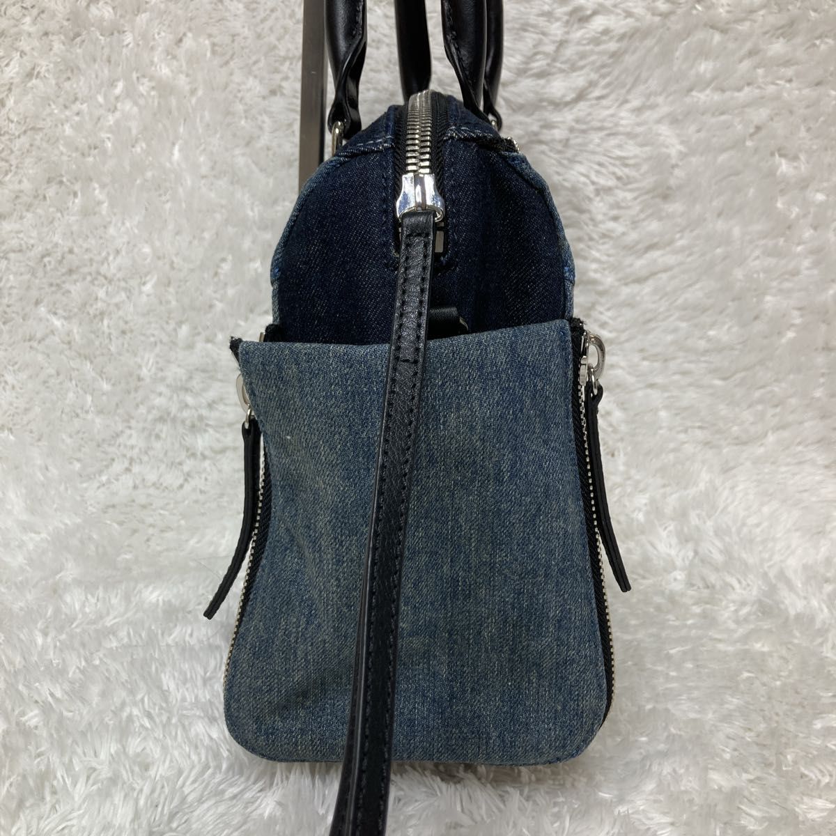 DIESEL LE-ZIPPER ディーゼル ショルダーバッグ 2way 肩掛け デニム