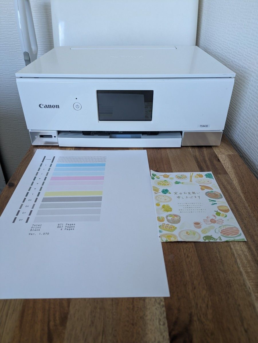 Canon PIXUS TS 8430 印刷枚数880枚 No 163｜Yahoo!フリマ（旧PayPay