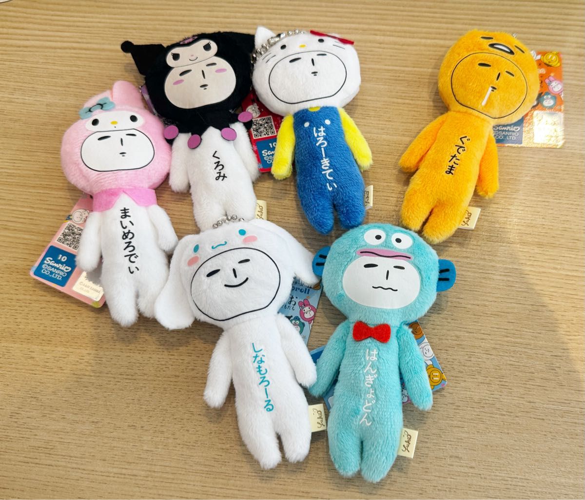 サンリオ ゆきお マスコット 6体セット キティ シナモン ハンギョドン