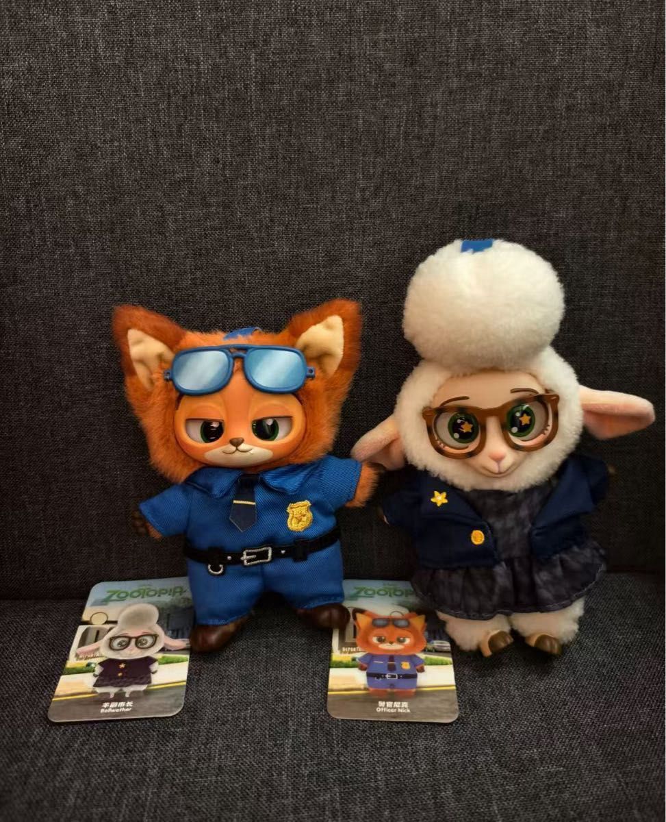 海外限定 ズートピア ぬいぐるみ ニック・ワイルド ニック 警察官