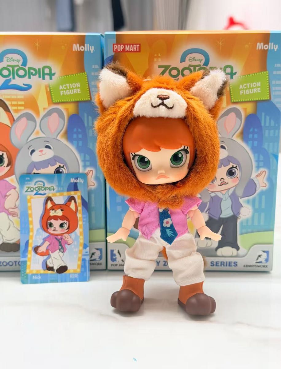 MOLLY ズートピア zootopia 2 アクションフィギュア ニック POPMART