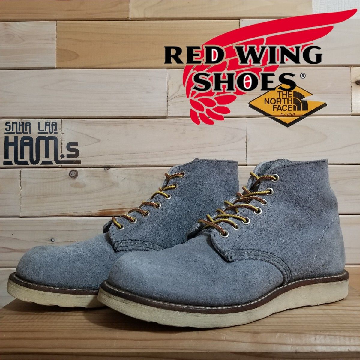 美品 希少色 廃盤 レッドウィング 8144 スエード スレートブルー 25 0