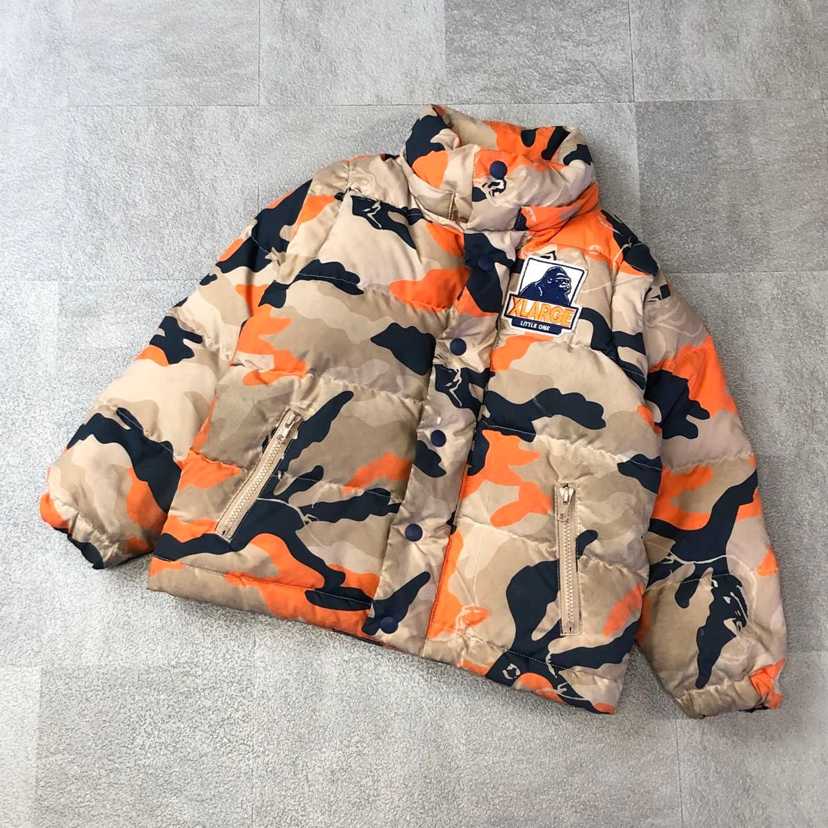 XLARGE エクストララージ 2WAY カモフラ柄 迷彩 ダウンジャケット