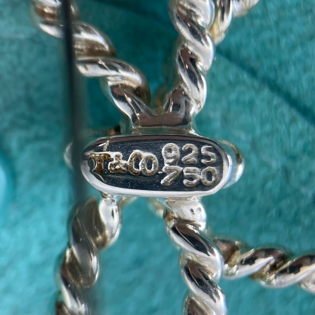 ティファニー ツイスト ロープ リボン ゴールド コンビ ブローチ WL5fe