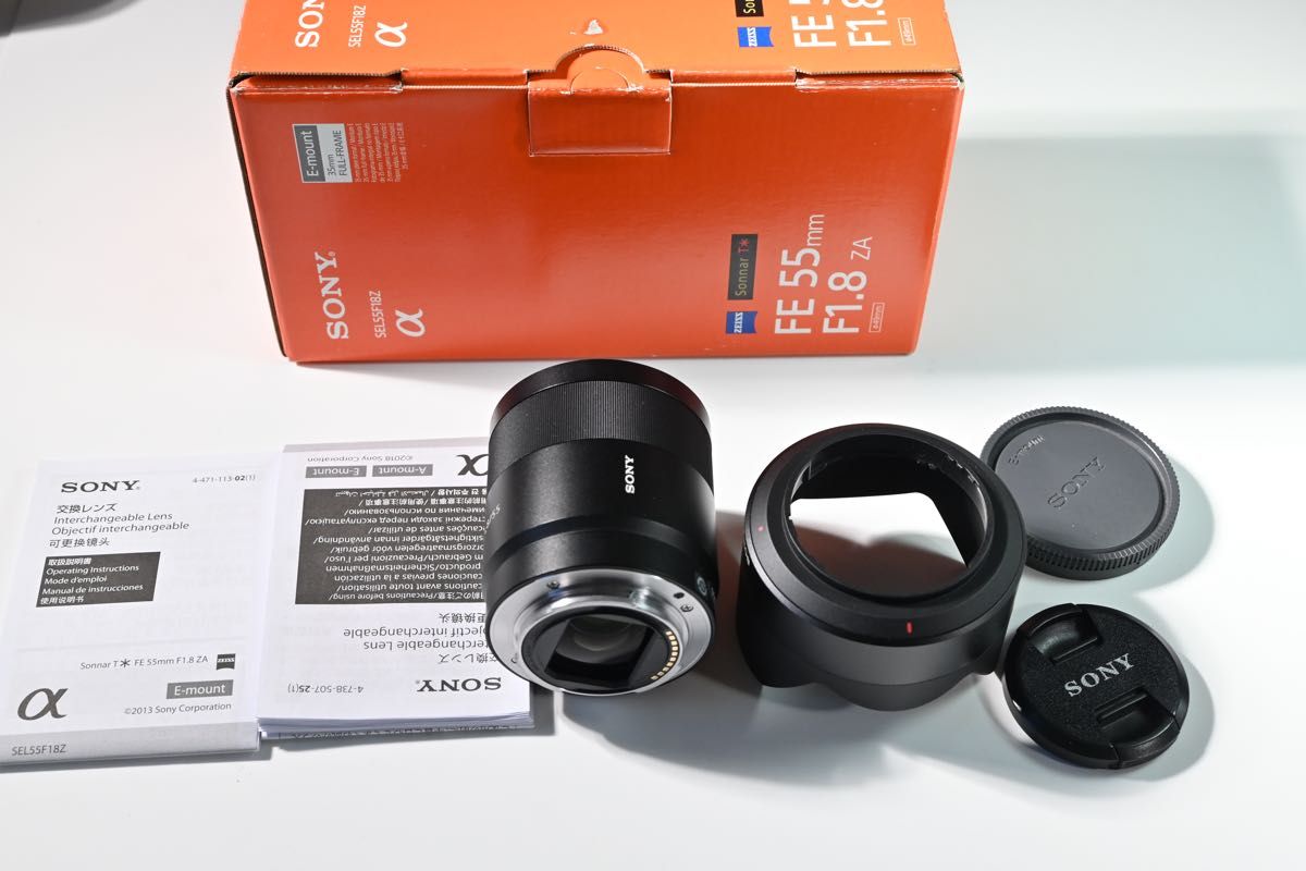 極美品 完動品】Sony FE 55mm f1 8 ZA ソニー 付属品多数｜Yahoo