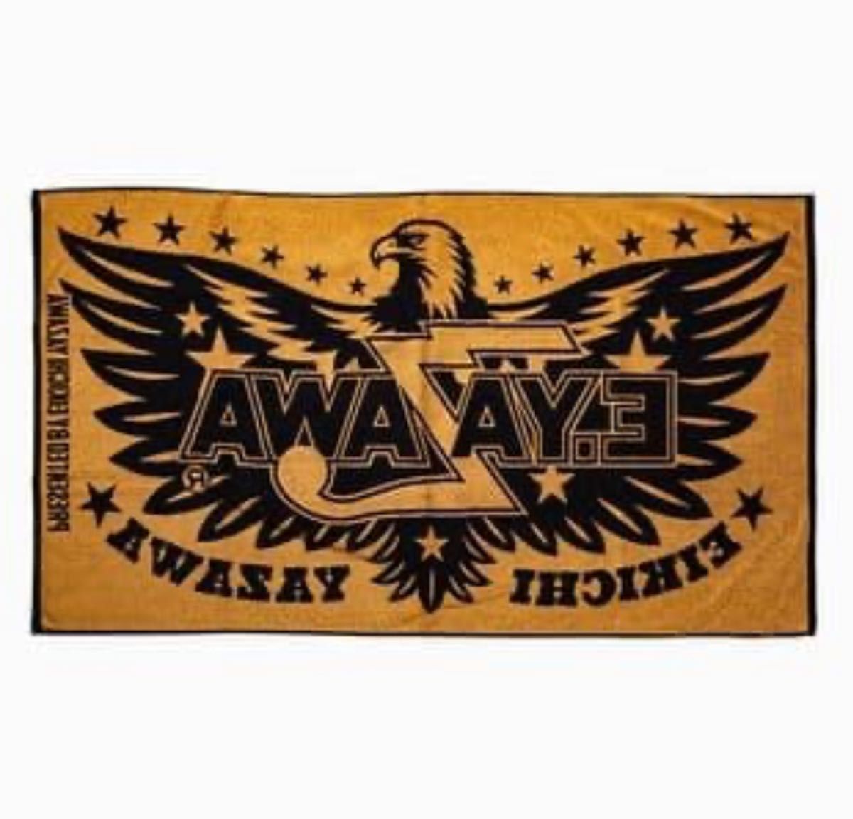 永吉 E YAZAWA ジャガード スペシャルビーチタオル ロゴ イーグル