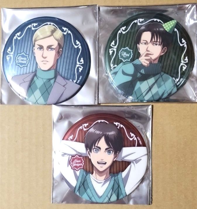 進撃の巨人 リヴァイ プリンスホテル 2種 10個 描き下ろし メタル缶