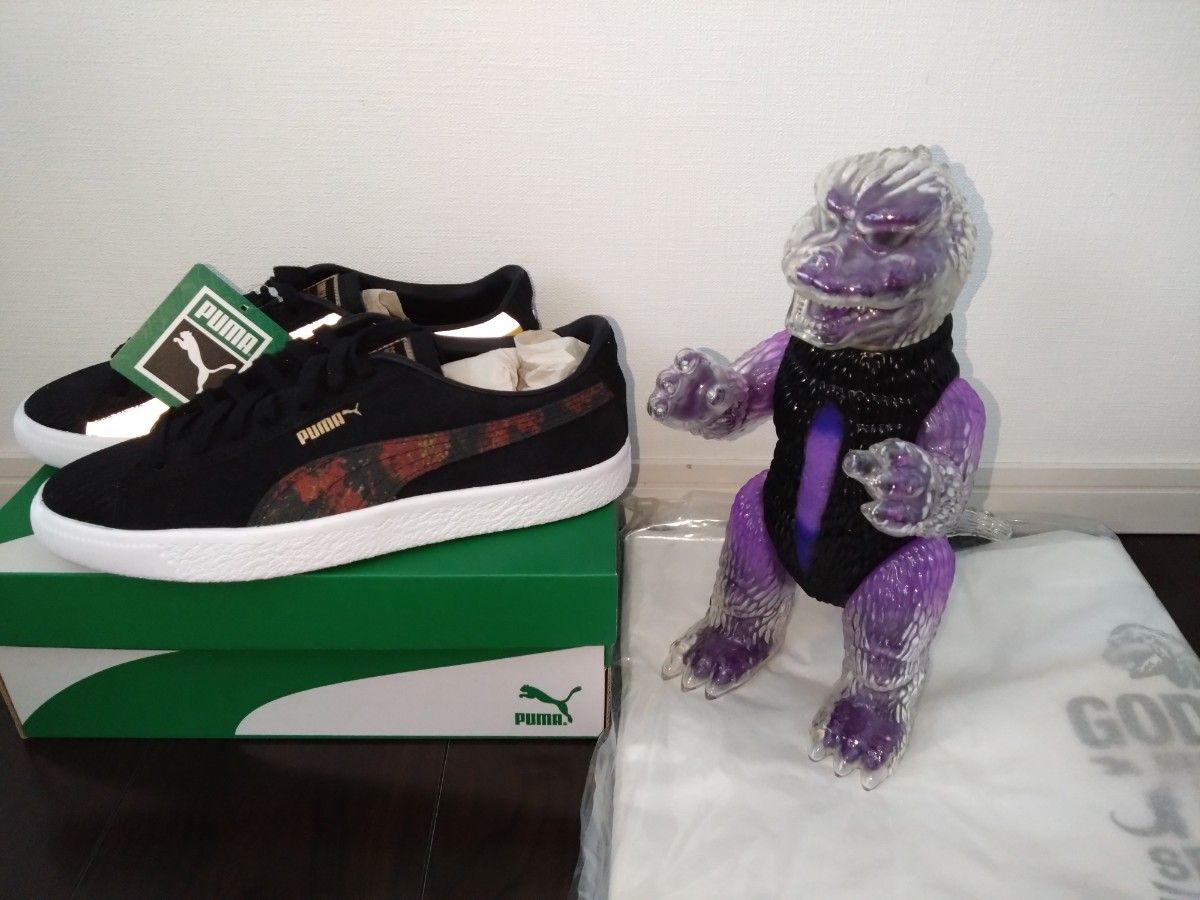 新品未使用 シークレットベース ゴジラ ソフビ PUMA スニーカー セット