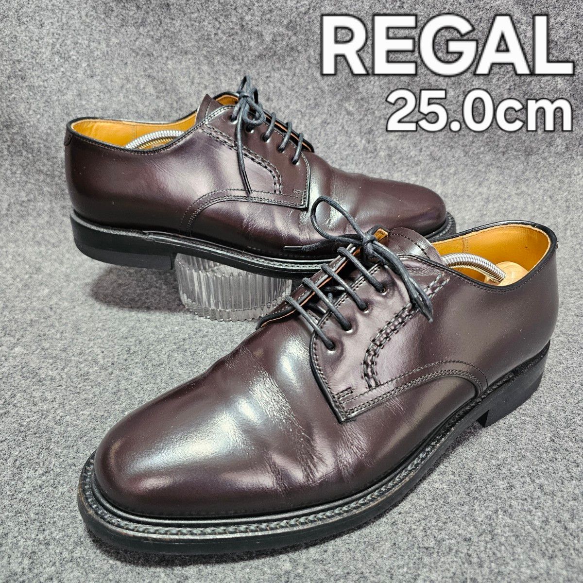 REGAL リーガル 2504 本革 レザー プレーントゥ ビジネス シューズ 25