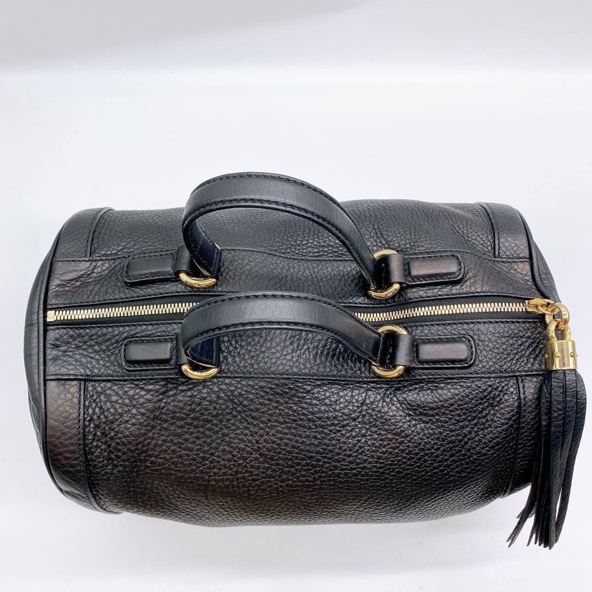 GUCCI グッチ ソーホー インターロッキングG ミニボストンバッグ 黒