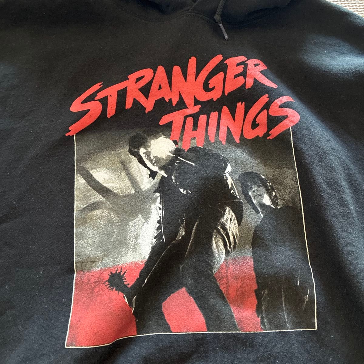 Stranger Things ストレンジャーシングス スウェットパーカー ブラック