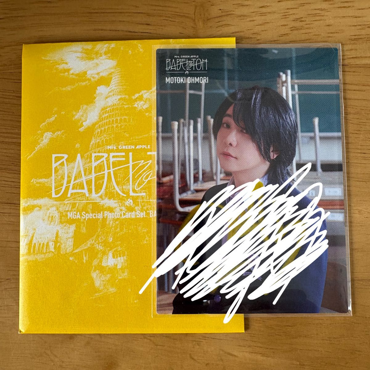 Mrs GREEN APPLE BABEL no TOH 大森元貴 サイン入りフォトカード