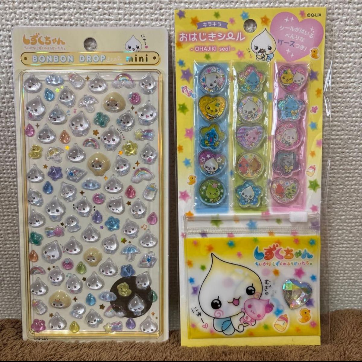 正規品 ボンボンドロップ シールおはじきシール セットしずくちゃん