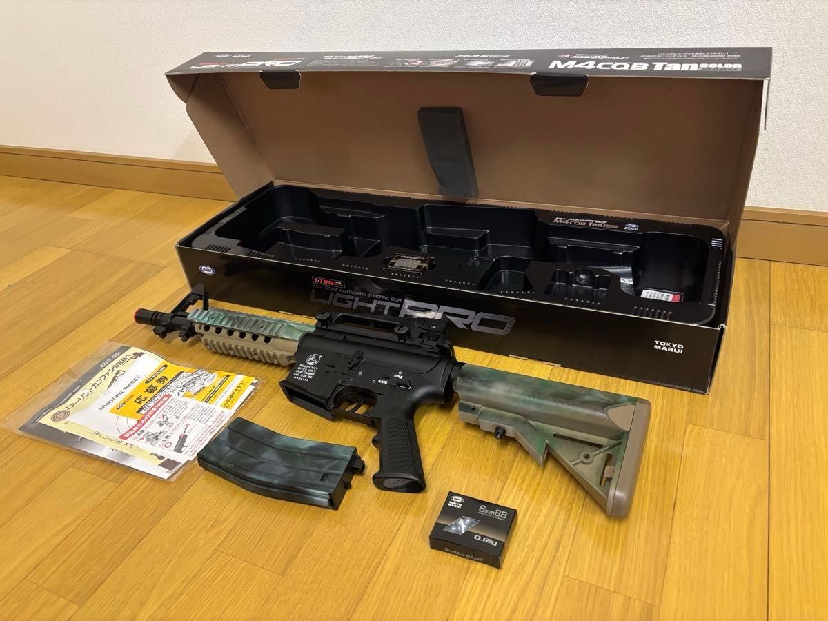 ジャンク品】東京マルイ 電動ガン ライトプロ M4CQB タンカラーモデル