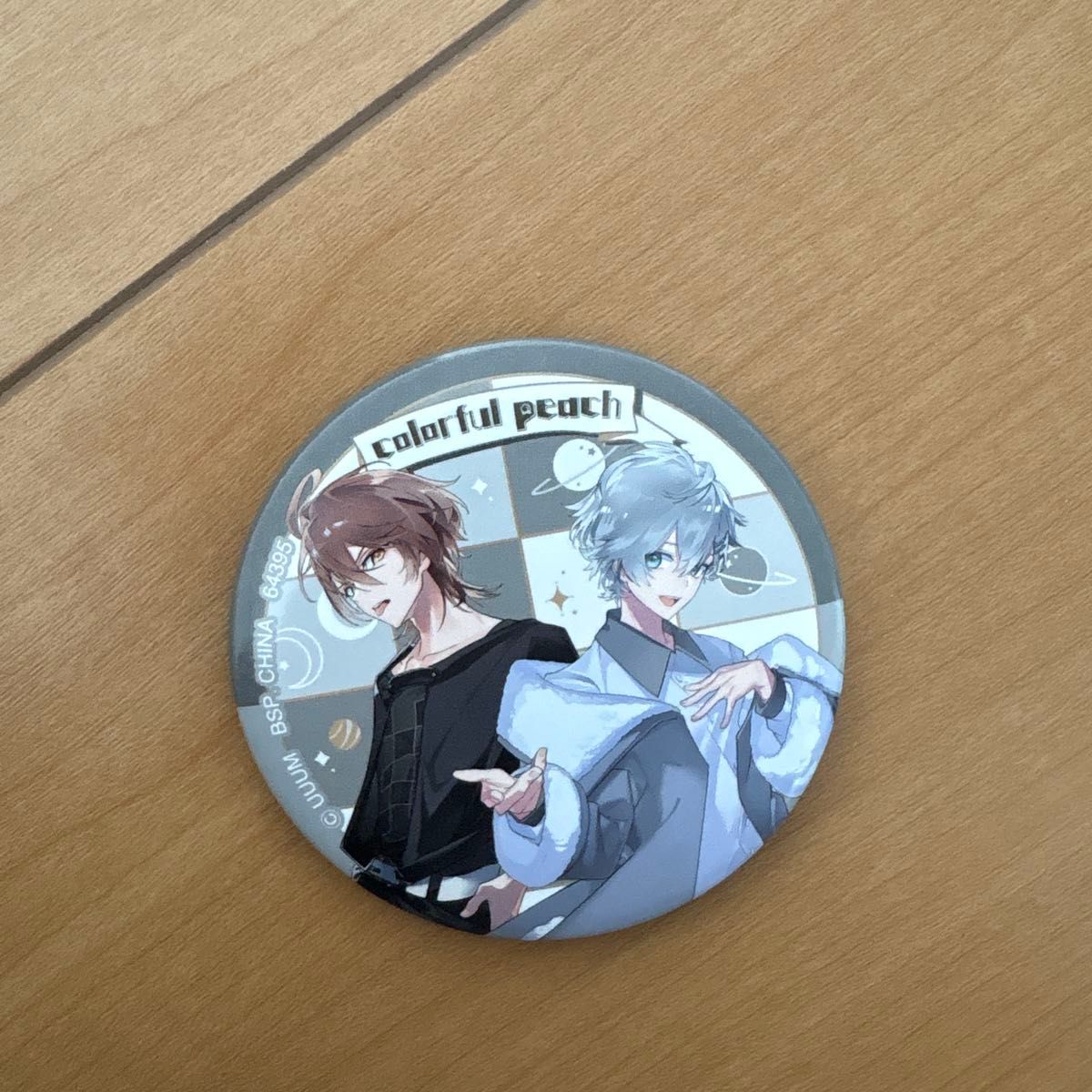からぴち カラフルピーチ うりヒロ 一番くじ L賞 ペアデザイン缶バッジ