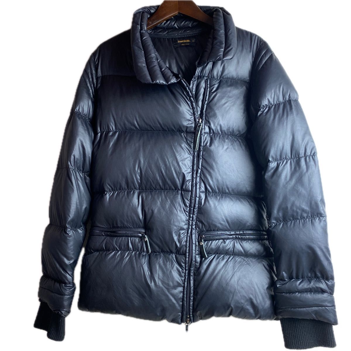 DIESEL black gold y2k archive Down Jackt ダウンジャケット 黒