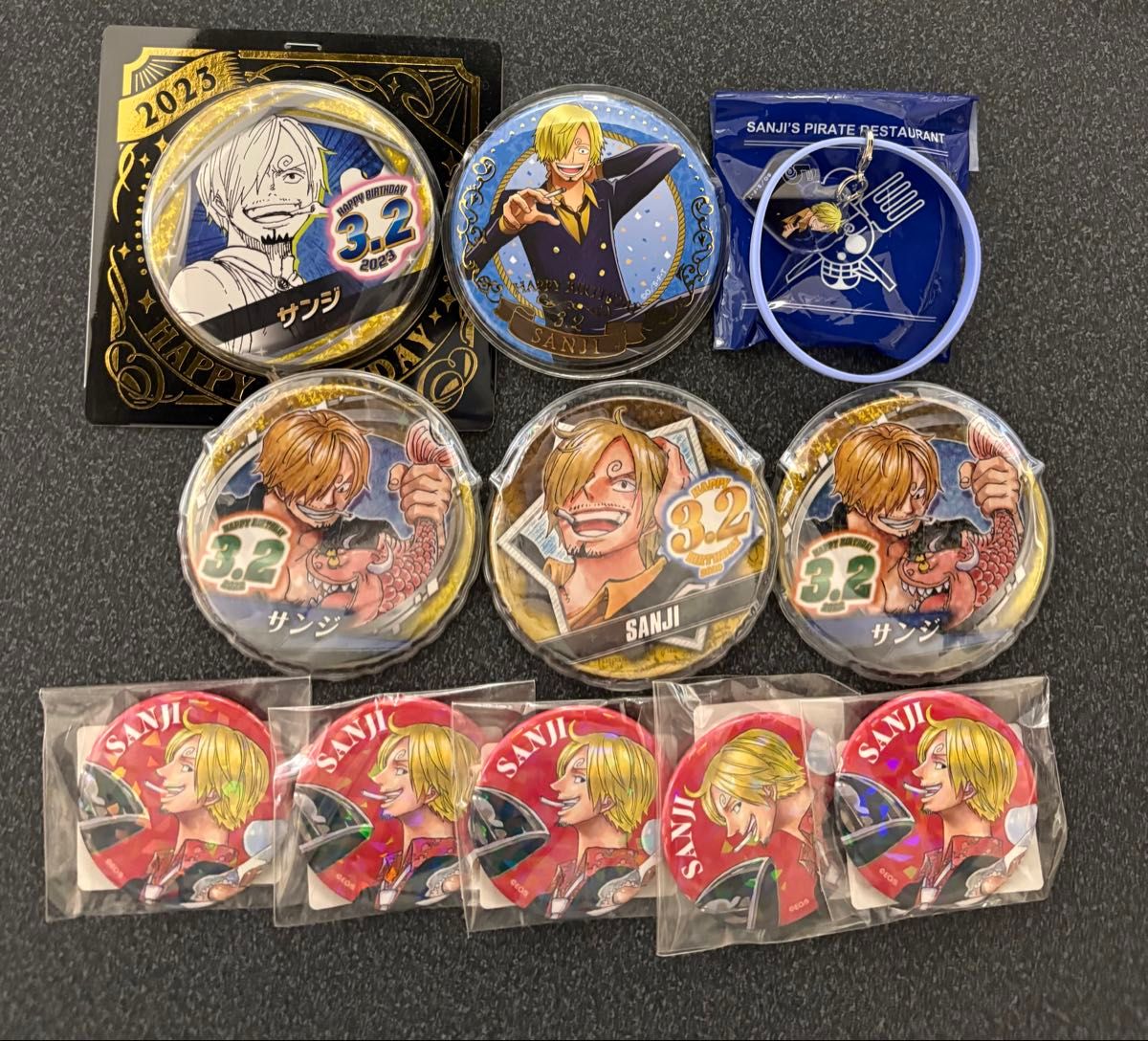ワンピース サンジ バースデー缶バッジ セット｜Yahoo!フリマ（旧