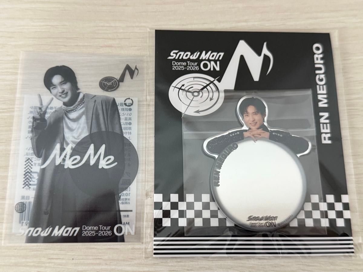 SnowMan目黒蓮 ミラーステッカー クリアステッカー セット SnowMan