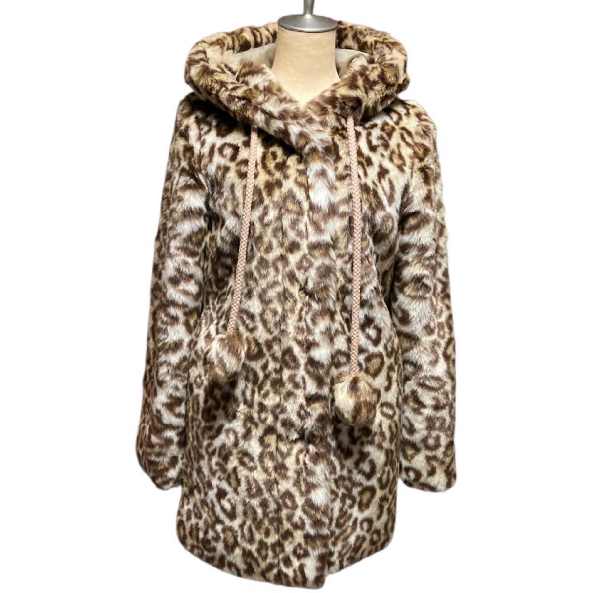 titty&Co 】激かわ Y2K 平成ギャル レオパード ファー パーカー ヒョウ