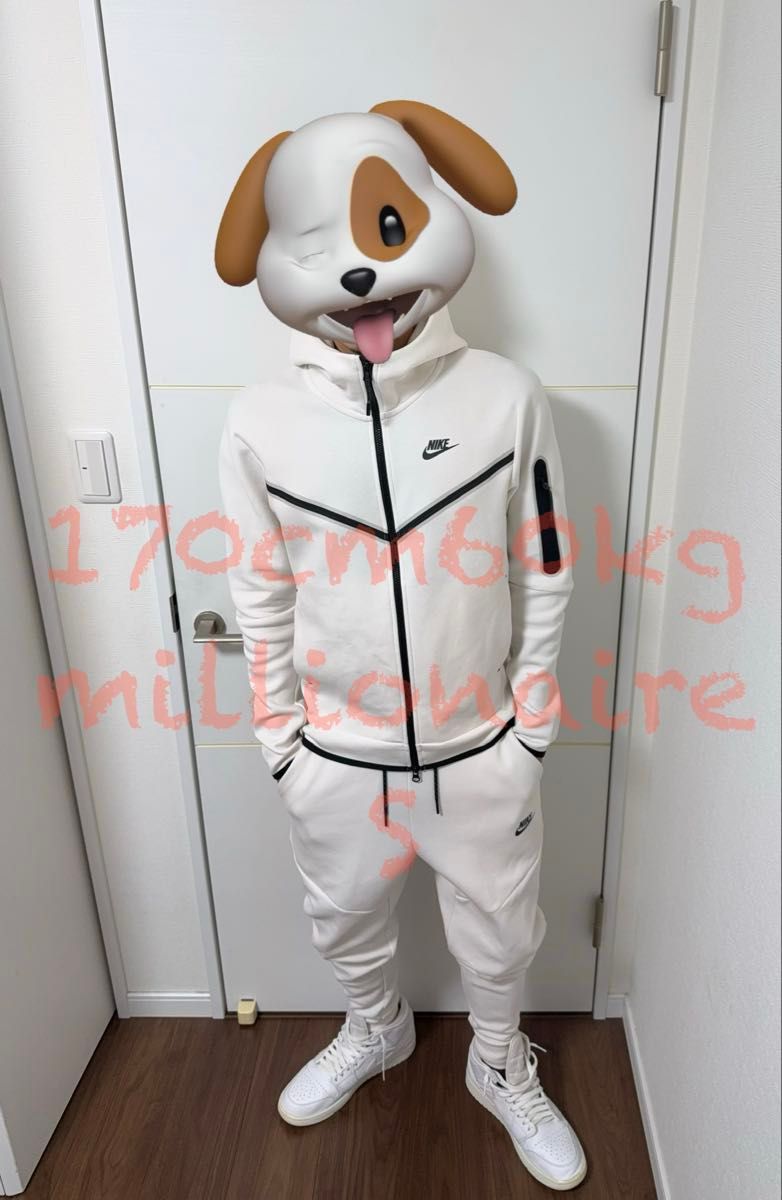 メンズS ホワイト テックフリース セットアップ NIKE 過去モデル 白