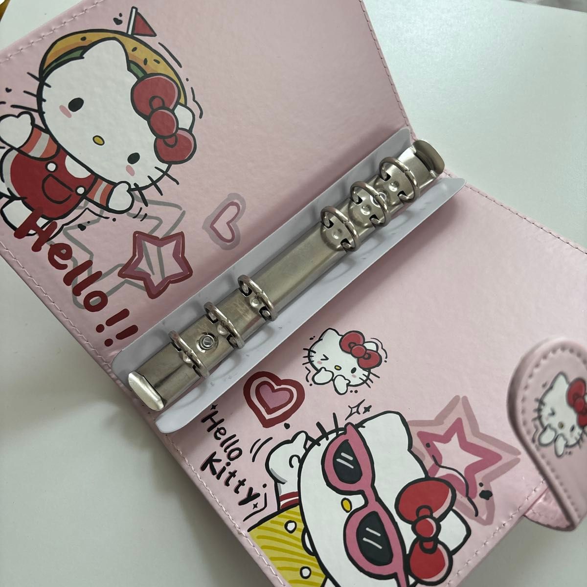ハローキティ バインダー シール帳 ピンク HELLO KITTY A6サイズ