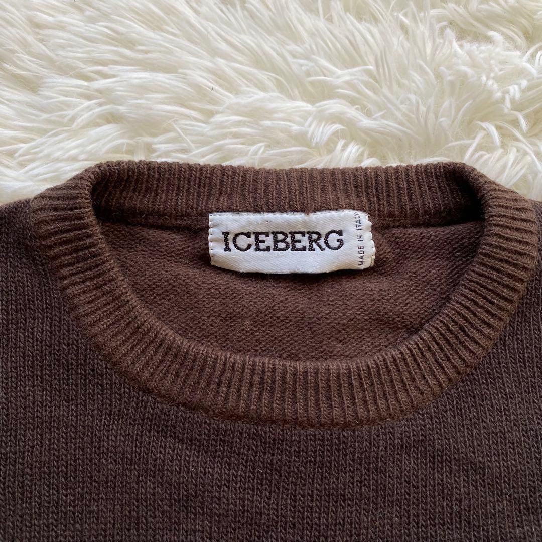 ICEBERG イタリア製 キャラクター ニットセーター ウール アンゴラ混