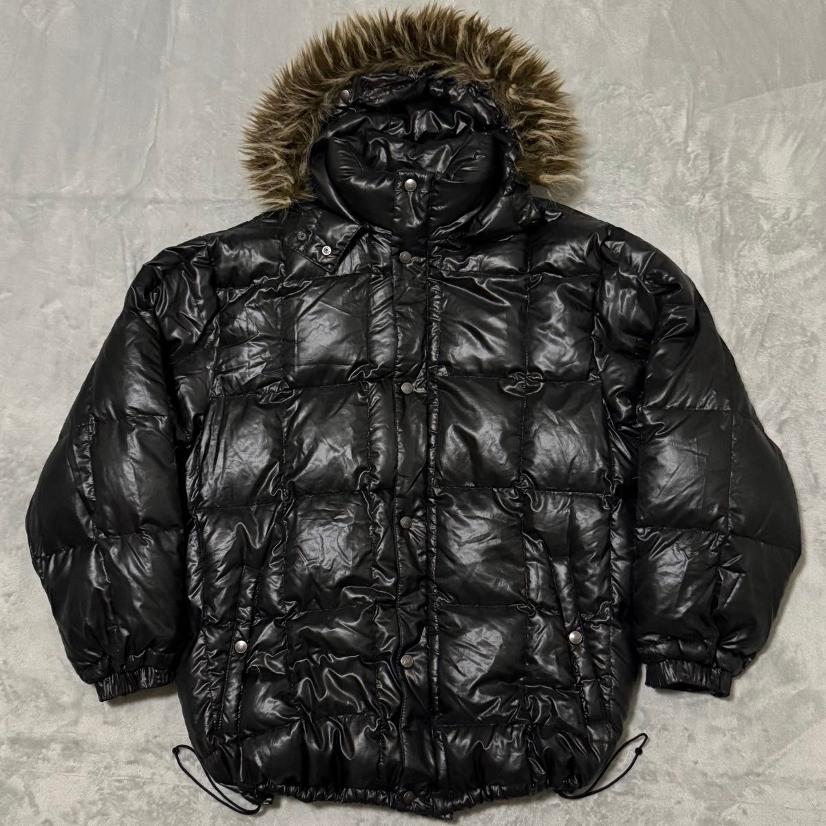 AIRWALK y2k 平成 光沢 ギャル お兄系 ファー ダウンジャケット ダウン