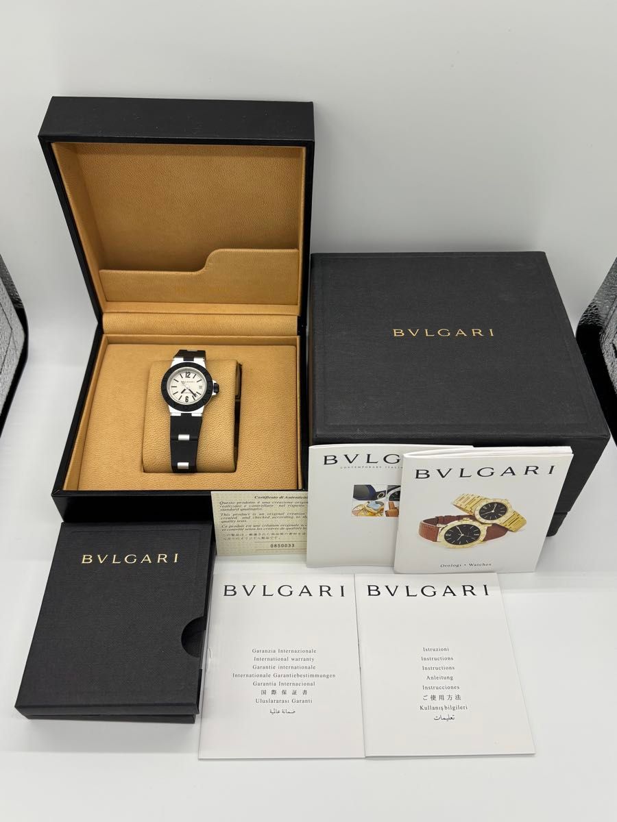 美品】BVLGARI ブルガリ アルミニウム クォーツ【AL29TA】デイト【稼働