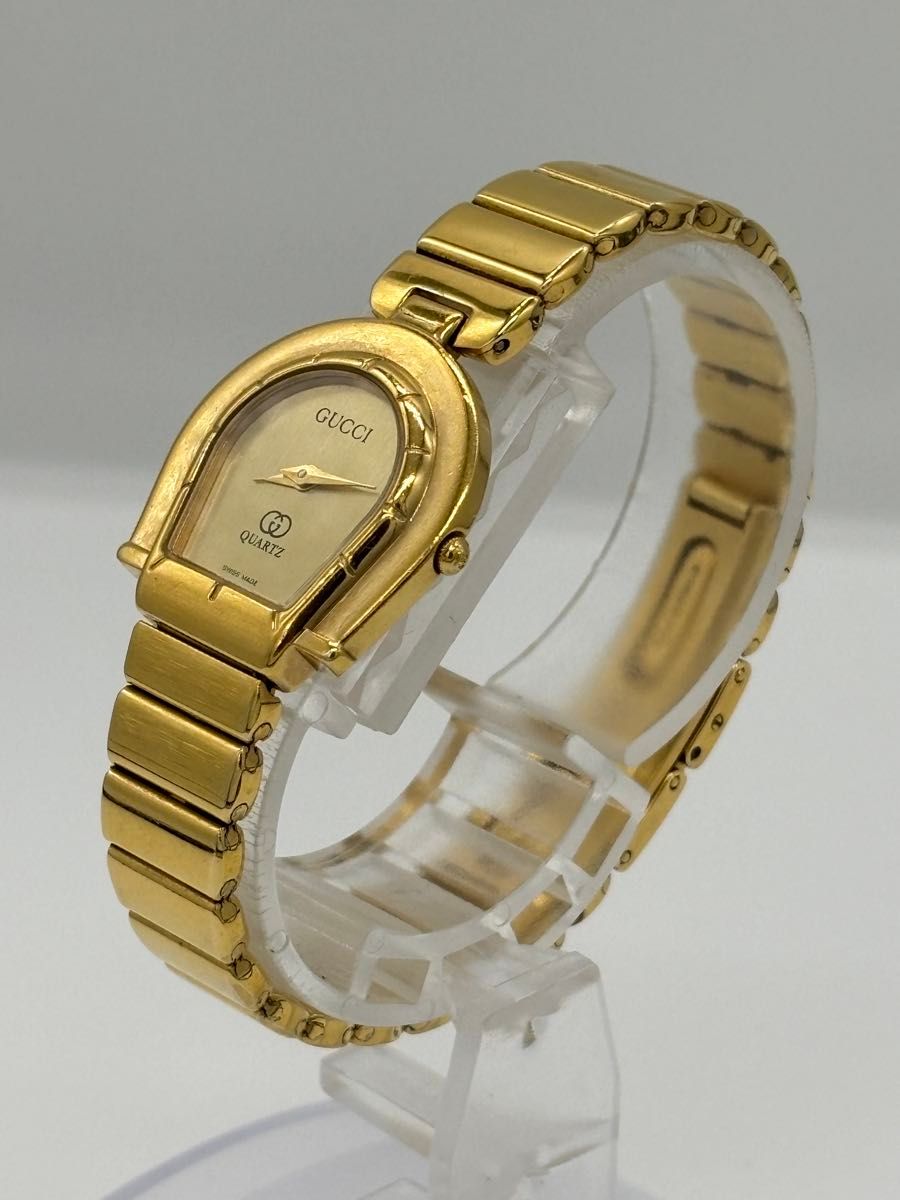 美品】GUCCI グッチ ホースビット クォーツ【7000】純正ベルト 文字盤