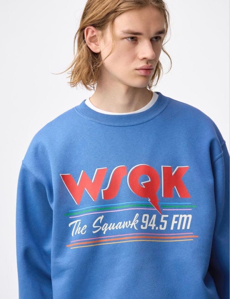 ストレンジャーシングス WSQK トレーナー XLサイズ ブルー GU｜Yahoo