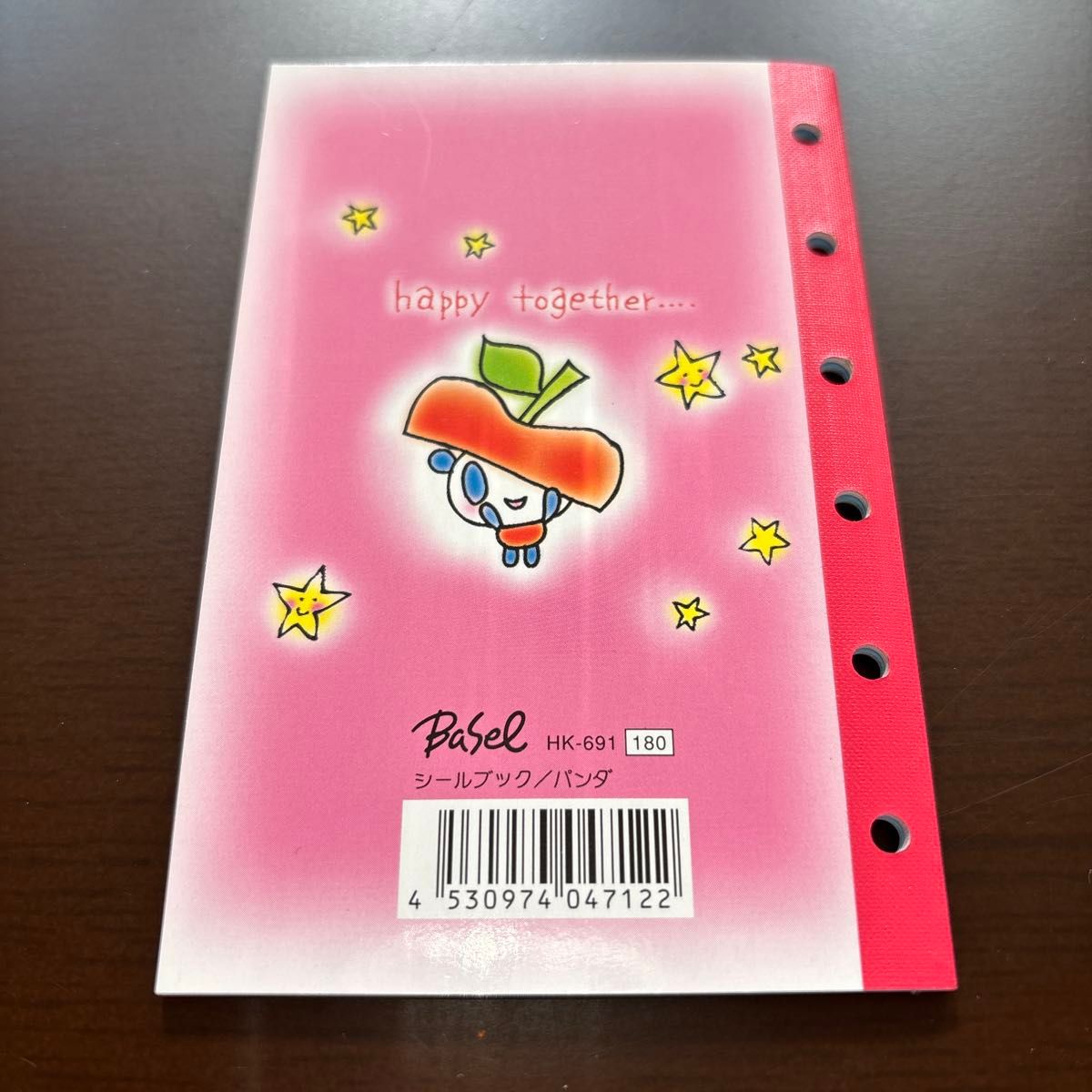 平成レトロ シールブック 6穴 パンダとリンゴ スイートアップル 2冊