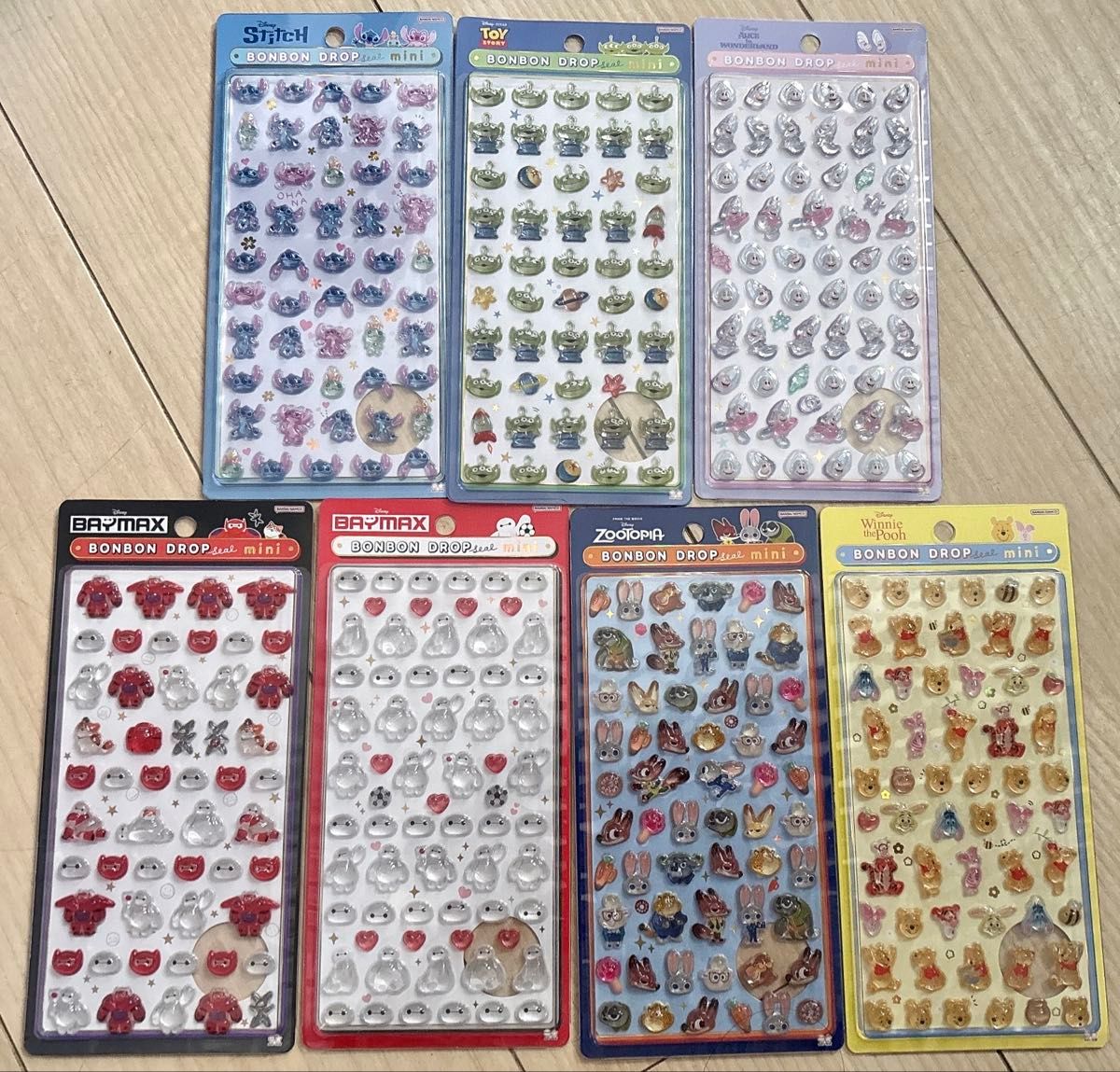 ボンボンドロップシール ディズニー ミニ 7種セット｜Yahoo!フリマ（旧