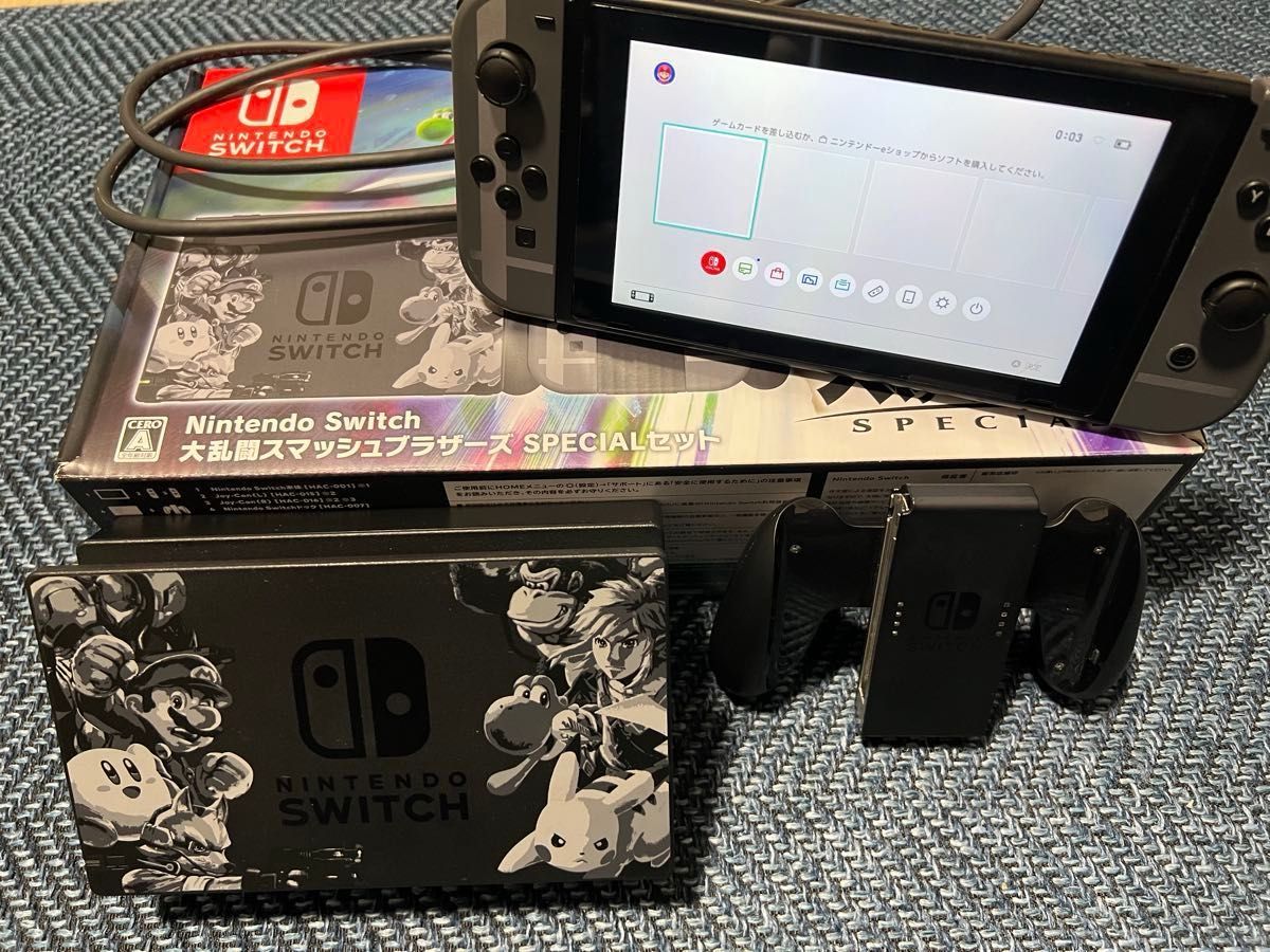 任天堂Switch 本体 付属品不足有 128GBSDカード付 Nintendo Switch本体