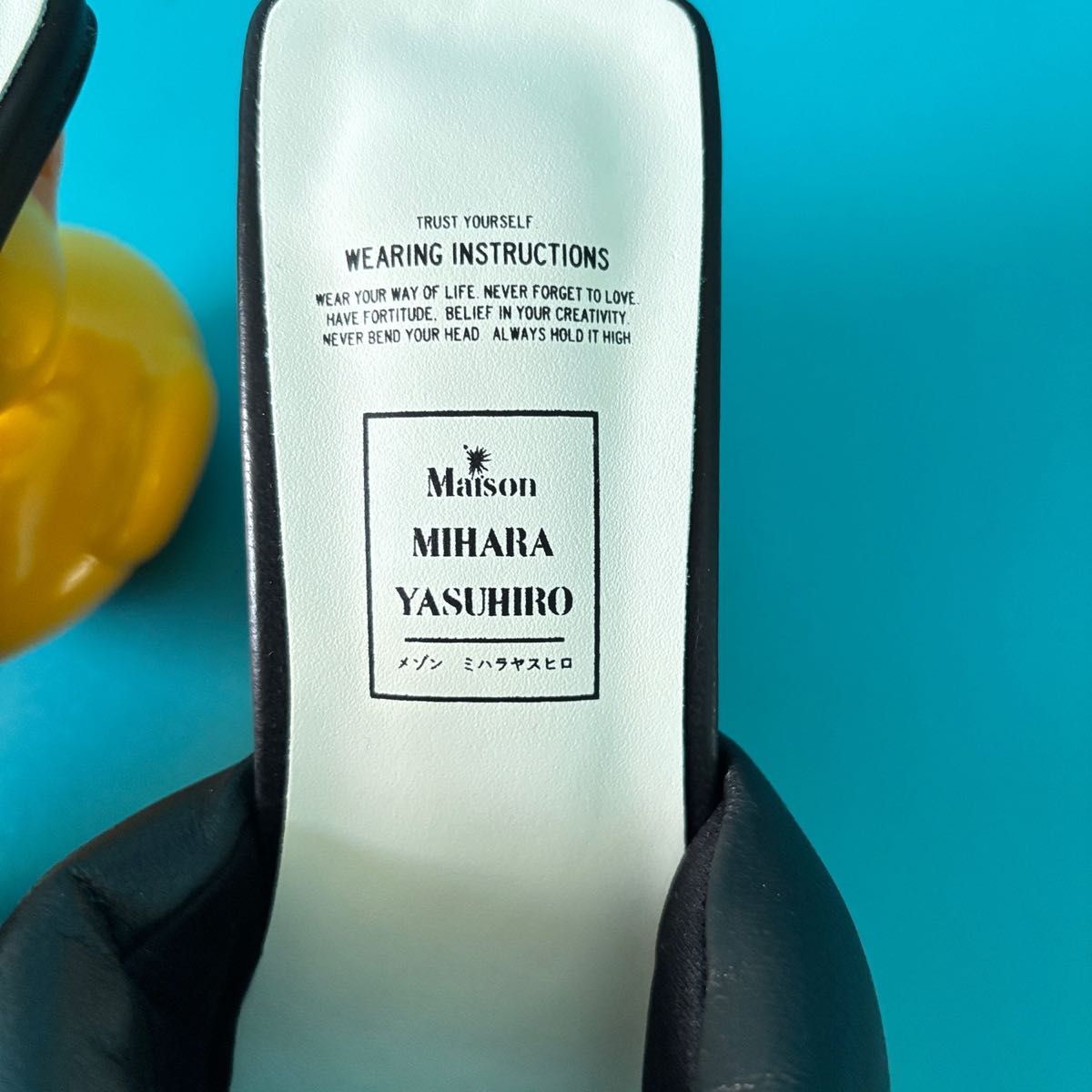 未使用】メゾンミハラヤスヒロ ダックヒール サンダル アヒル 黒 36 箱