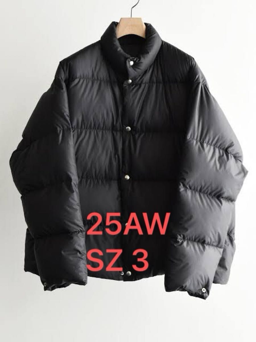 COMOLI コモリ ダウンジャケット ブラック 25AW SZ 3｜Yahoo!フリマ