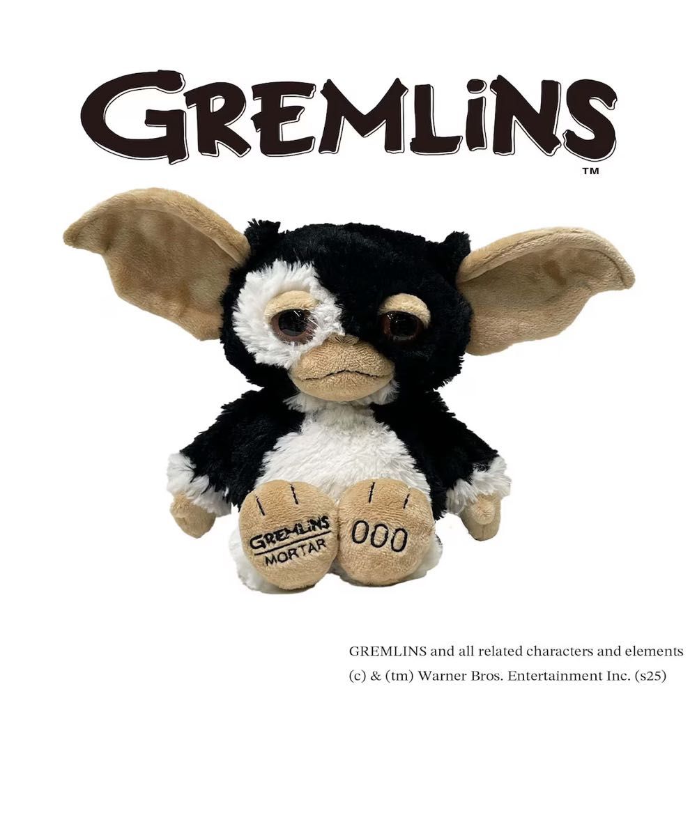 グレムリン ニキ モータルギズモ 限定ぬいぐるみ ブラック ホワイト