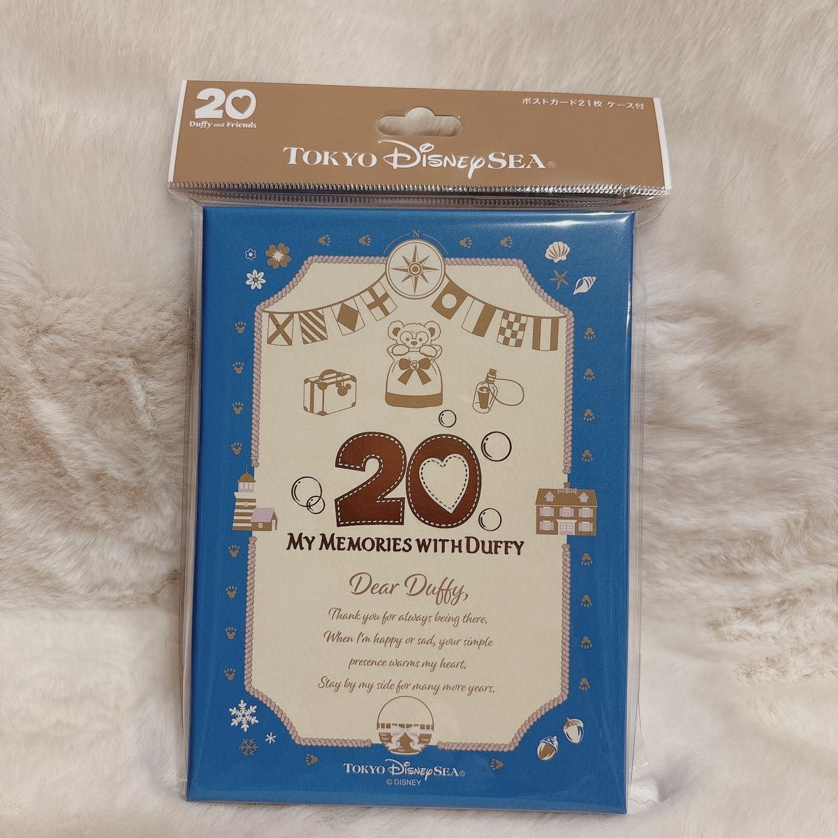 ディズニー ダッフィー ポストカードセット 復刻 ケース付 20周年