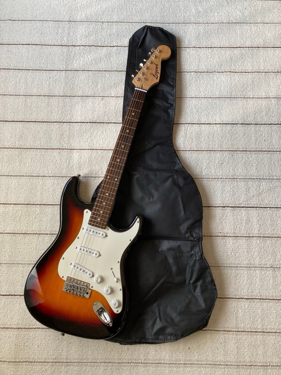 Legend レジェンド ストラトタイプ エレキギター サンバースト ケース