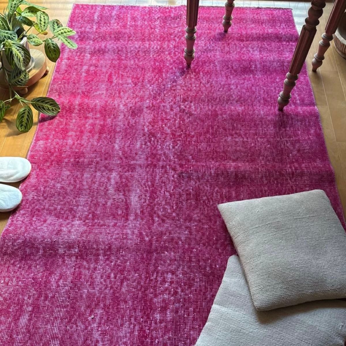 みかんトルコ ヴィンテージラグ ピンク パープル みかんトルコ