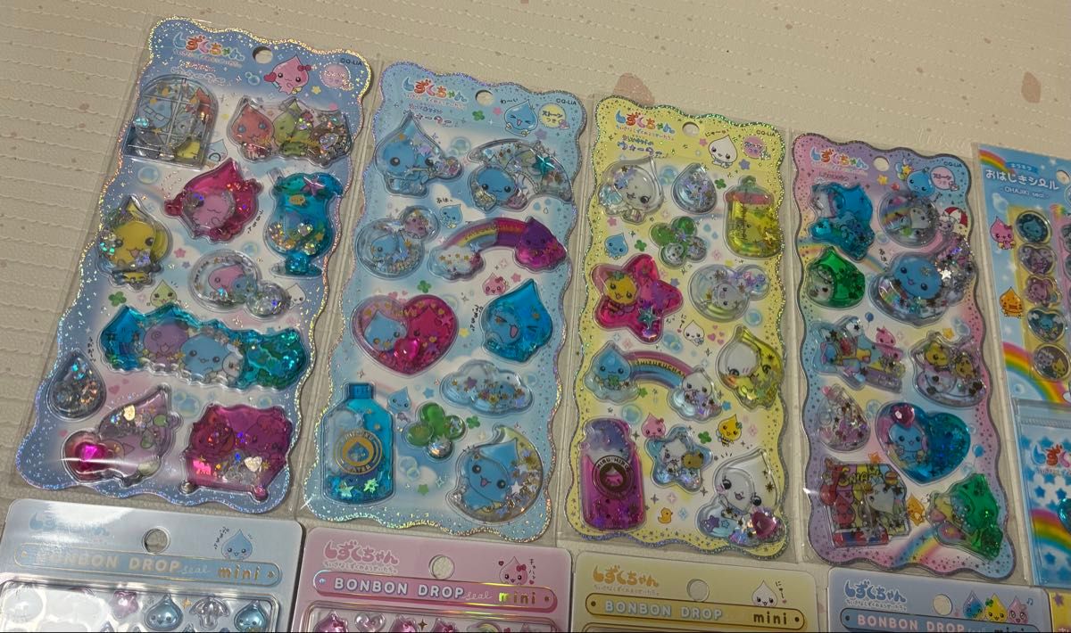 しずくちゃん ボンボンドロップシール ウォーターシール おはじき