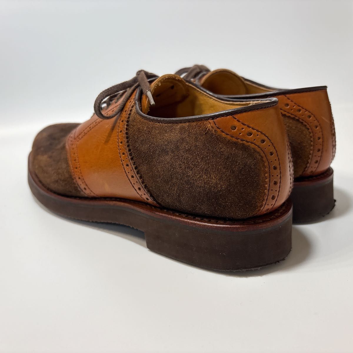 良品】 REGAL リーガル サドルシューズ ブラウン ヌバック レザー