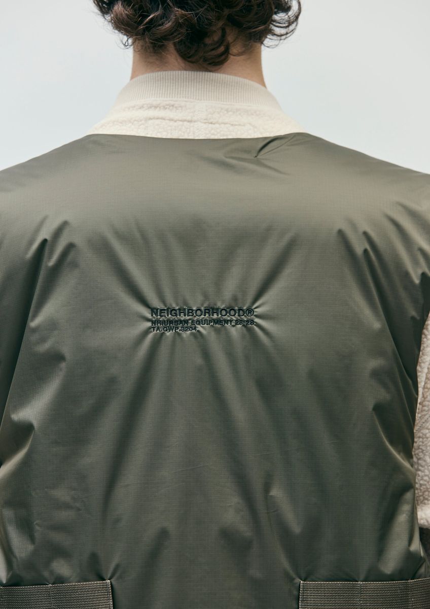 NEIGHBORHOOD NH X NANGA TACTICAL DOWN VEST OLIVE ネイバーフッド