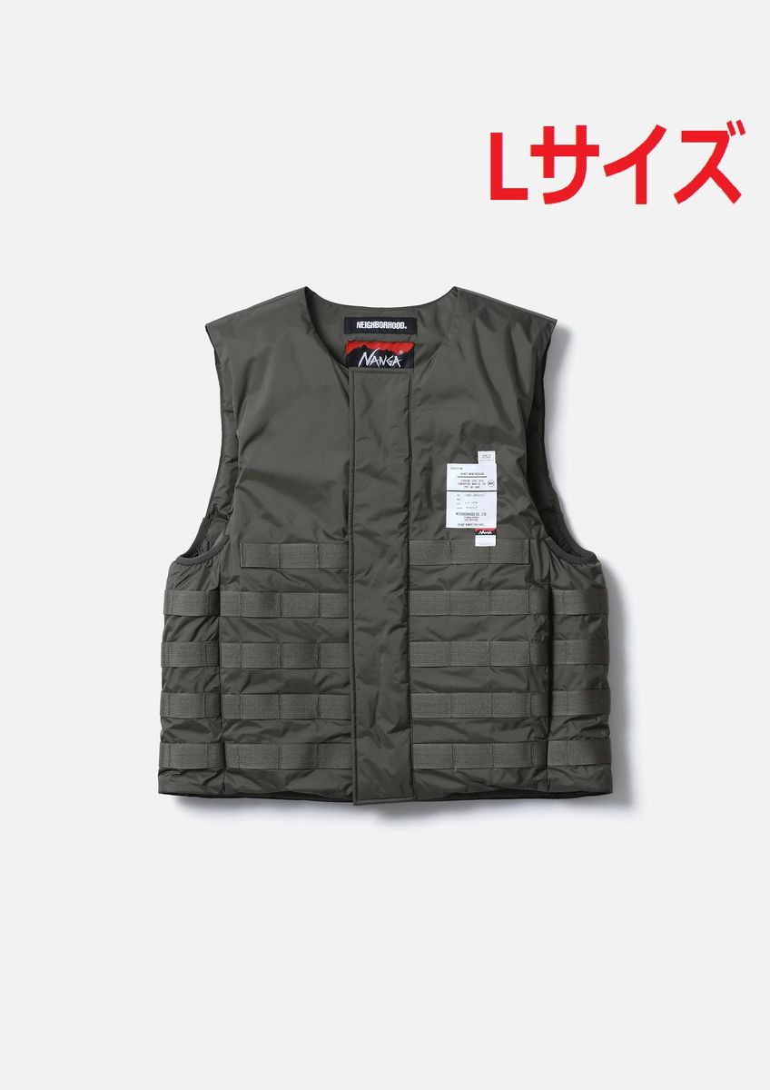 NEIGHBORHOOD NH X NANGA TACTICAL DOWN VEST OLIVE ネイバーフッド