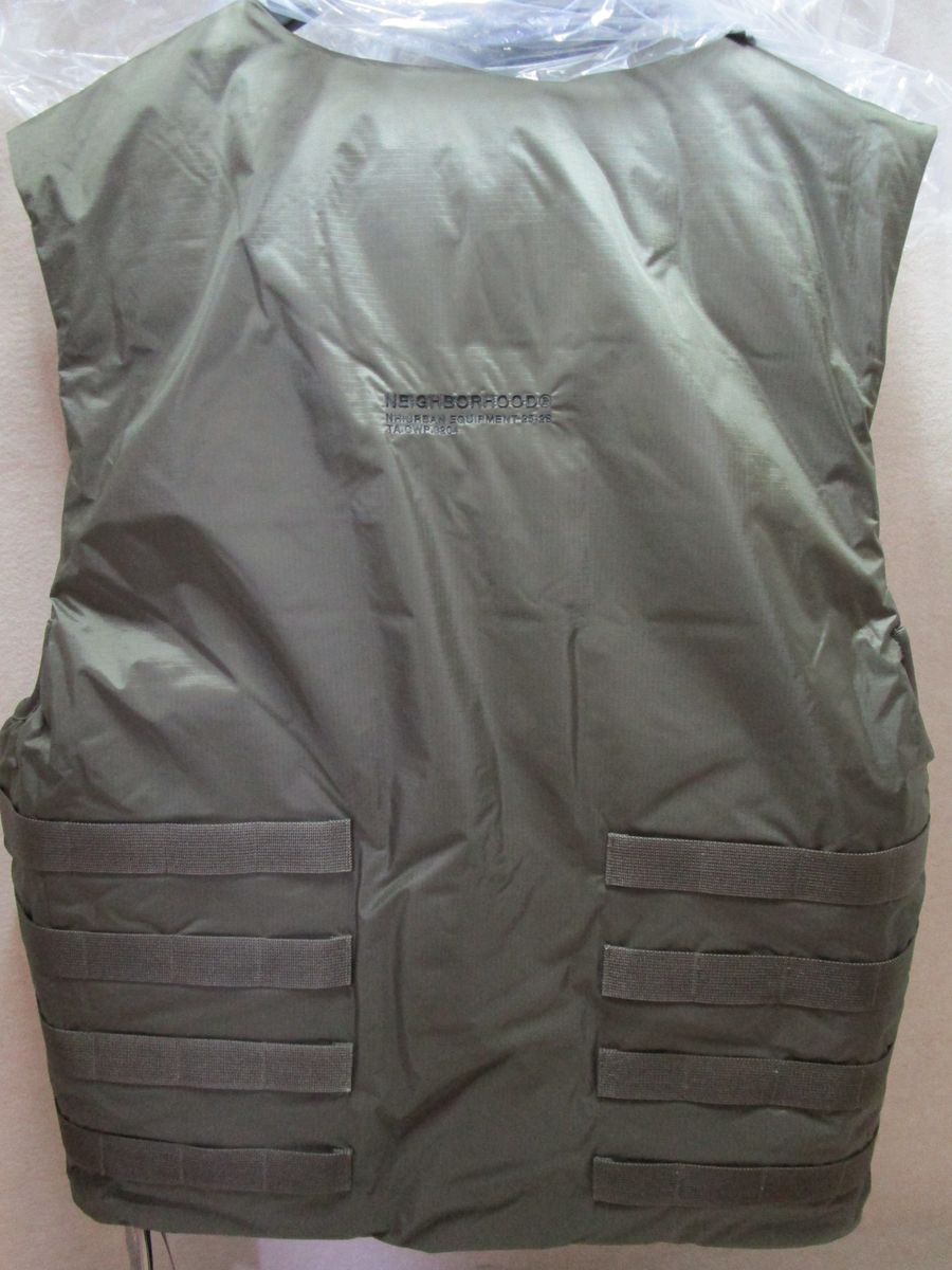 NEIGHBORHOOD NH X NANGA TACTICAL DOWN VEST OLIVE ネイバーフッド