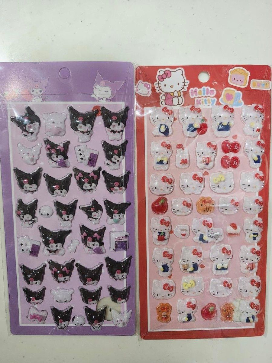 ボンボンドロップシール ぷくぷくシール 3D立体シール サンリオ キティ