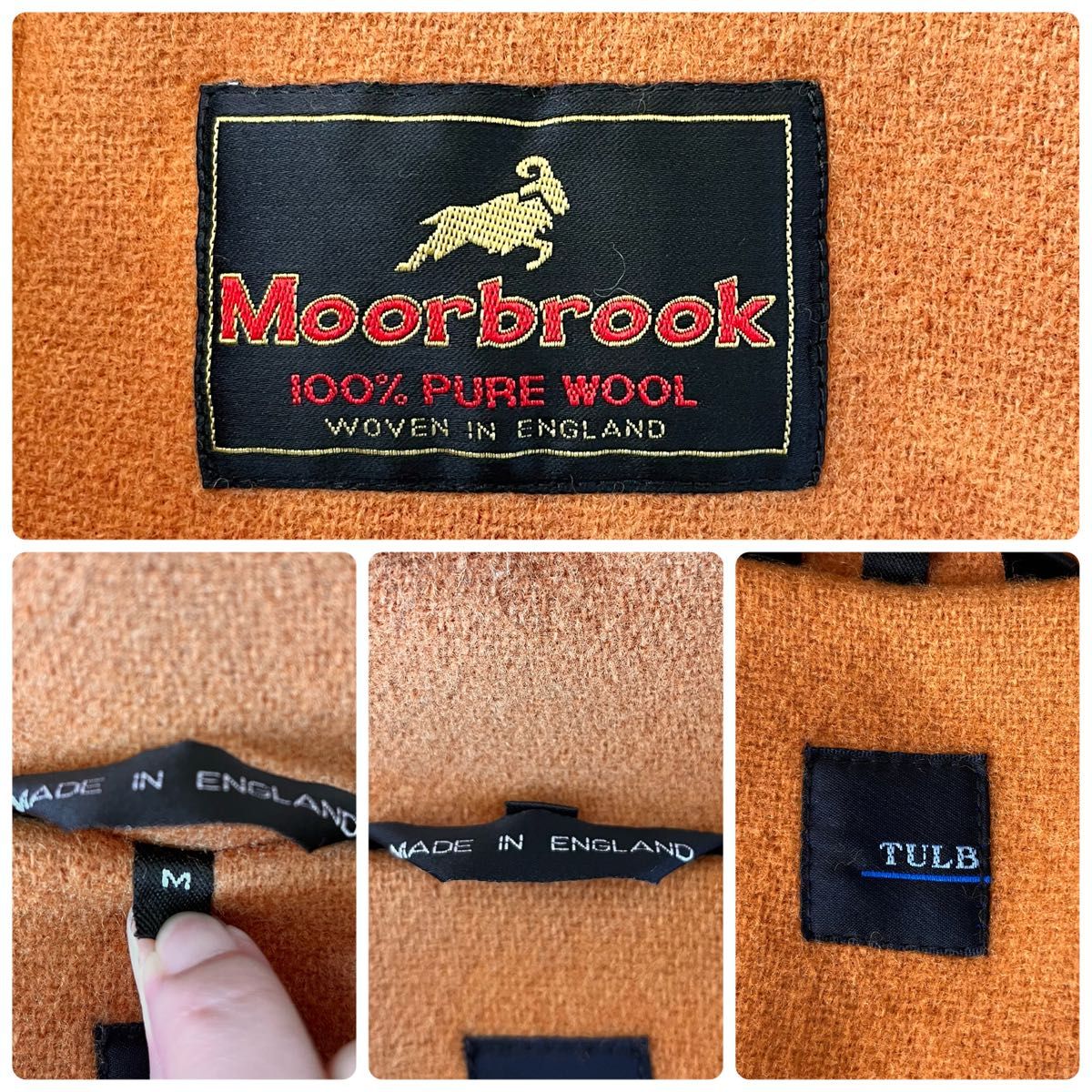 希少カラー【英国製】MOORBROOK ムーアブルック ヘリンボーン ダッフル
