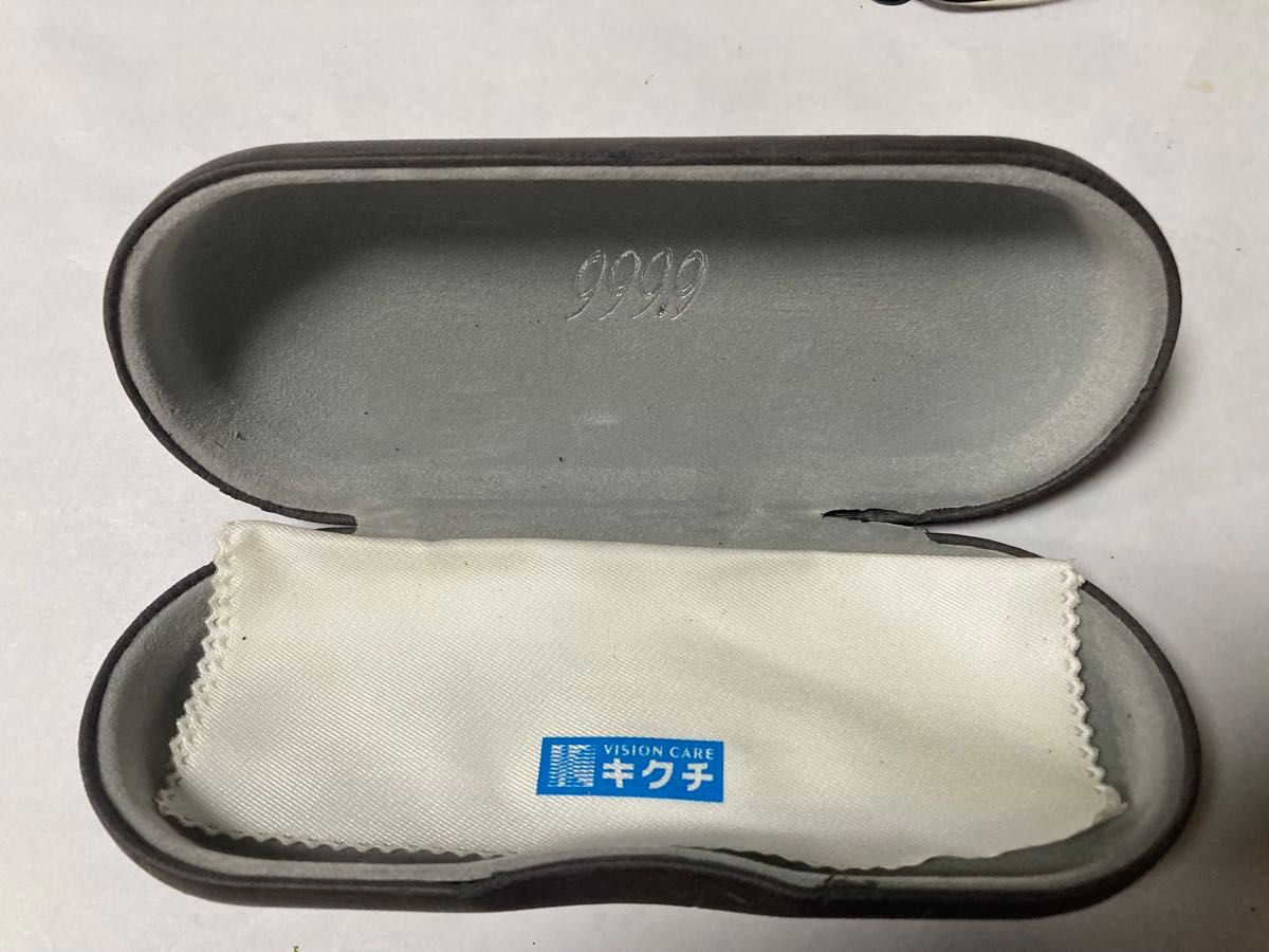 中古美品 キクチメガネ／Oba／フレーム／C-2006／レンズ付／純正ケース